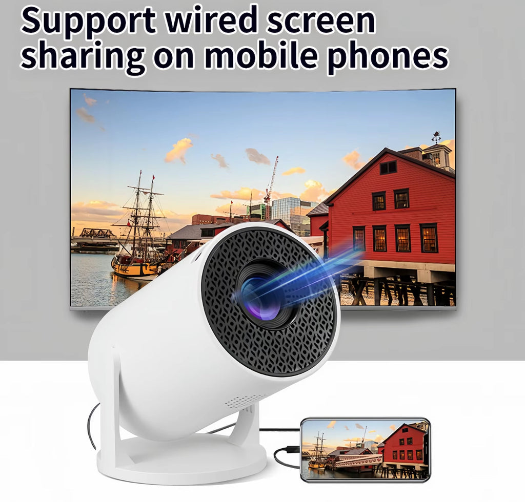 Magic cube, pro projecteur, portable, intelligent 4K, avec 180° rotation wi-fi 6 et BS 5.0