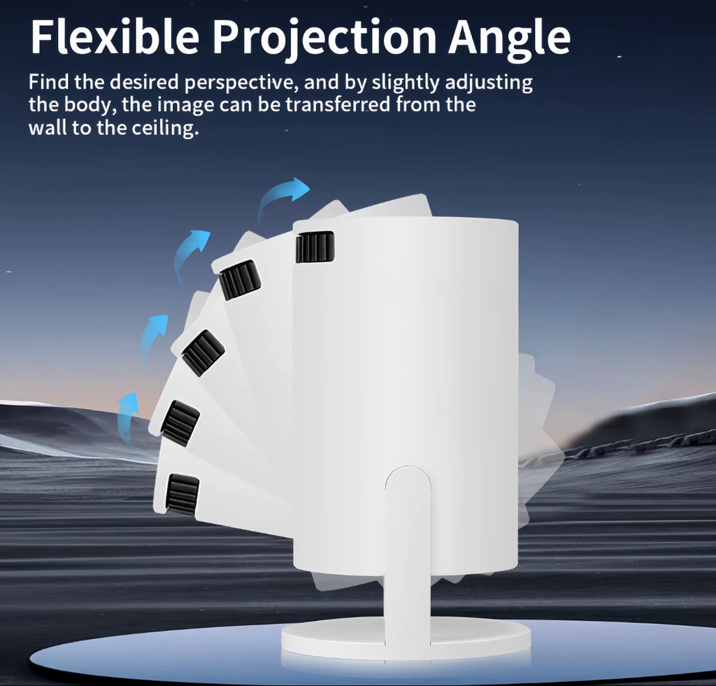 Magic cube, pro projecteur, portable, intelligent 4K, avec 180° rotation wi-fi 6 et BS 5.0